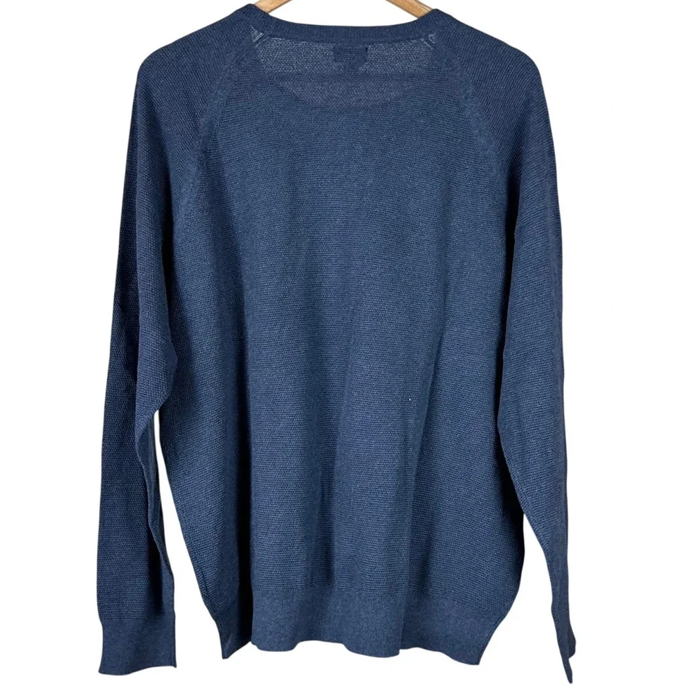 J. Crew Men's Crewneck Sweater Navy Blue Men's Size XXL New With Tags